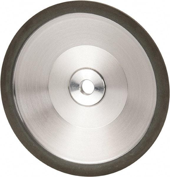 Made in USA - 6" Diam, 1-1/4" Hole Size, 1" Overall Thickness, 220 Grit, Type 12 Tool & Cutter Grinding Wheel - Very Fine Grade, Diamond - Exact Tool & Supply