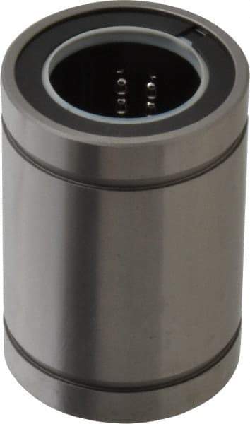 Thomson Industries - 25mm ID, Closed Linear Bearing with Two Integral Wipers - 1.57" Overall Height, 40mm OD - Exact Tool & Supply