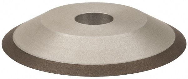 Made in USA - 6" Diam, 1-1/4" Hole Size, 3/4" Overall Thickness, 100 Grit, Type 12 Tool & Cutter Grinding Wheel - Fine Grade, Diamond - Exact Tool & Supply