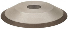Made in USA - 6" Diam, 1-1/4" Hole Size, 3/4" Overall Thickness, 100 Grit, Type 12 Tool & Cutter Grinding Wheel - Fine Grade, Diamond - Exact Tool & Supply