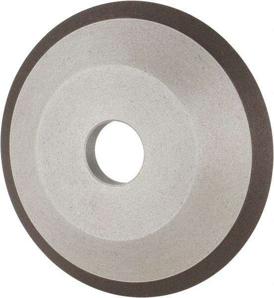 Made in USA - 6" Diam, 1-1/4" Hole Size, 3/4" Overall Thickness, 150 Grit, Type 12 Tool & Cutter Grinding Wheel - Very Fine Grade, Diamond - Exact Tool & Supply