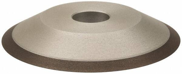 Made in USA - 6" Diam, 1-1/4" Hole Size, 3/4" Overall Thickness, 220 Grit, Type 12 Tool & Cutter Grinding Wheel - Very Fine Grade, Diamond - Exact Tool & Supply