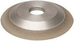 Made in USA - 6" Diam, 1-1/4" Hole Size, 3/4" Overall Thickness, 100 Grit, Type 12 Tool & Cutter Grinding Wheel - Fine Grade, Diamond - Exact Tool & Supply
