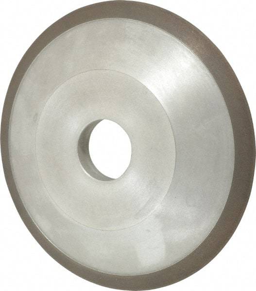Made in USA - 6" Diam, 1-1/4" Hole Size, 3/4" Overall Thickness, 150 Grit, Type 12 Tool & Cutter Grinding Wheel - Very Fine Grade, Diamond - Exact Tool & Supply