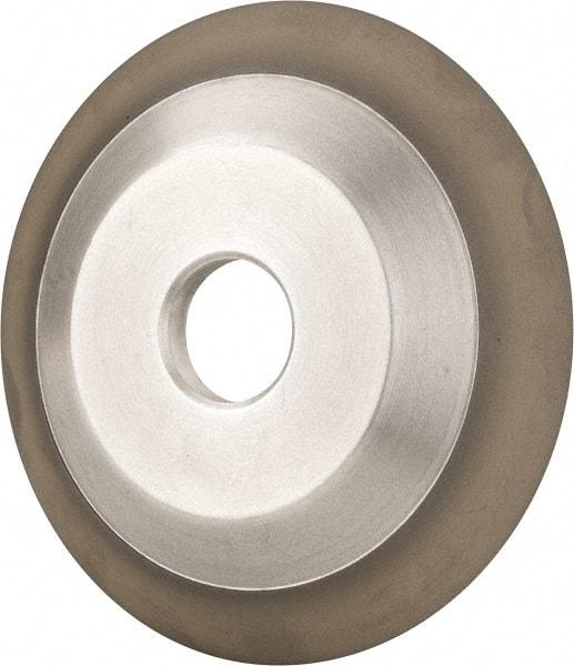 Made in USA - 6" Diam, 1-1/4" Hole Size, 3/4" Overall Thickness, 220 Grit, Type 12 Tool & Cutter Grinding Wheel - Very Fine Grade, Diamond - Exact Tool & Supply