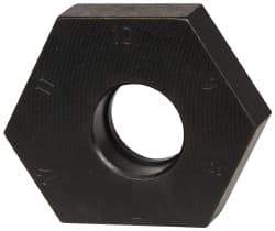 Mitee-Bite - 7 to 12mm Hex, 1/2-13 Stud Thread, Irregular Hex Clamp - 0.394" Hex Height, 4,000 Lb Holding Force, 1" Thread Length, 65 Ft/Lb Torque - Exact Tool & Supply