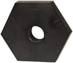 Mitee-Bite - 18 to 24mm Hex, 1/2-13 Stud Thread, Irregular Hex Clamp - 0.394" Hex Height, 4,000 Lb Holding Force, 1" Thread Length, 65 Ft/Lb Torque - Exact Tool & Supply