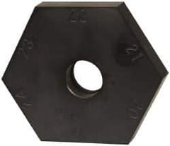 Mitee-Bite - 18 to 24mm Hex, 1/2-13 Stud Thread, Irregular Hex Clamp - 0.394" Hex Height, 4,000 Lb Holding Force, 1" Thread Length, 65 Ft/Lb Torque - Exact Tool & Supply