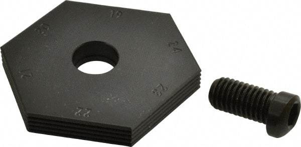 Mitee-Bite - 19 to 24mm Hex, 1/2-13 Stud Thread, Irregular Hex Clamp - 0.394" Hex Height, 4,000 Lb Holding Force, 1" Thread Length, 65 Ft/Lb Torque - Exact Tool & Supply