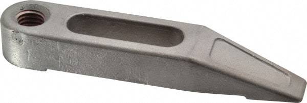 Mitee-Bite - 1/2-13 Stud, Stainless Steel, Plain Strap Clamp - 1.36" Travel, 5" OAL x 1" Wide x 3/4" High, Tapered Nose - Exact Tool & Supply