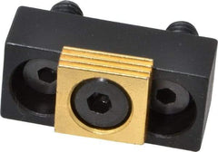 Mitee-Bite - 5/16-18 Screw Thread, 3/4" Wide x 1/2" High, Serrated & Smooth Steel Compact Style Screw Mount Toe Clamp - 2,000 Lb Holding Force, 20.8 Lb Ft Torque - Exact Tool & Supply