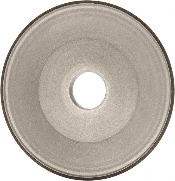 Made in USA - 6" Diam, 1-1/4" Hole Size, 3/4" Overall Thickness, 100 Grit, Type 15 Tool & Cutter Grinding Wheel - Fine Grade, Diamond - Exact Tool & Supply