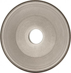 Made in USA - 6" Diam, 1-1/4" Hole Size, 3/4" Overall Thickness, 100 Grit, Type 15 Tool & Cutter Grinding Wheel - Fine Grade, Diamond - Exact Tool & Supply