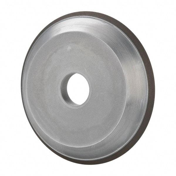 Made in USA - 6" Diam, 1-1/4" Hole Size, 3/4" Overall Thickness, 220 Grit, Type 15 Tool & Cutter Grinding Wheel - Very Fine Grade, Diamond - Exact Tool & Supply
