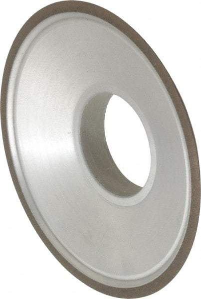 Made in USA - 3-1/2" Diam, 1-1/4" Hole Size, 3/4" Overall Thickness, 150 Grit, Type 15 Tool & Cutter Grinding Wheel - Very Fine Grade, Diamond - Exact Tool & Supply