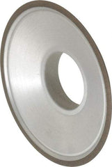 Made in USA - 3-1/2" Diam, 1-1/4" Hole Size, 3/4" Overall Thickness, 150 Grit, Type 15 Tool & Cutter Grinding Wheel - Very Fine Grade, Diamond - Exact Tool & Supply