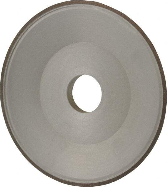 Made in USA - 6" Diam, 1-1/4" Hole Size, 3/4" Overall Thickness, 100 Grit, Type 15 Tool & Cutter Grinding Wheel - Fine Grade, Diamond - Exact Tool & Supply
