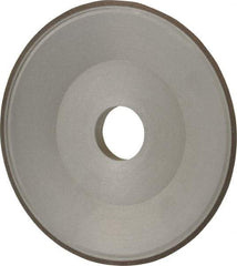 Made in USA - 6" Diam, 1-1/4" Hole Size, 3/4" Overall Thickness, 100 Grit, Type 15 Tool & Cutter Grinding Wheel - Fine Grade, Diamond - Exact Tool & Supply