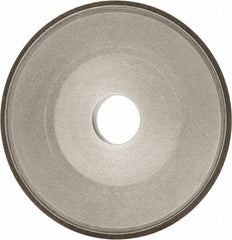 Made in USA - 6" Diam, 1-1/4" Hole Size, 3/4" Overall Thickness, 150 Grit, Type 15 Tool & Cutter Grinding Wheel - Very Fine Grade, Diamond - Exact Tool & Supply