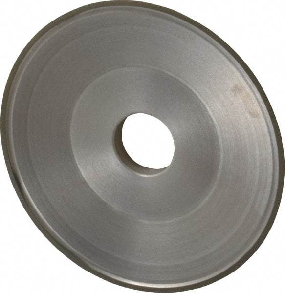 Made in USA - 6" Diam, 1-1/4" Hole Size, 3/4" Overall Thickness, 220 Grit, Type 15 Tool & Cutter Grinding Wheel - Very Fine Grade, Diamond - Exact Tool & Supply