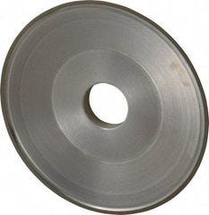 Made in USA - 6" Diam, 1-1/4" Hole Size, 3/4" Overall Thickness, 220 Grit, Type 15 Tool & Cutter Grinding Wheel - Very Fine Grade, Diamond - Exact Tool & Supply