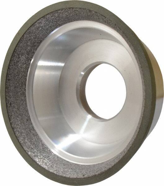 Made in USA - 3-3/4" Diam, 1-1/4" Hole Size, 1-1/2" Overall Thickness, 150 Grit, Type 11 Tool & Cutter Grinding Wheel - Very Fine Grade, CBN - Exact Tool & Supply