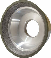 Made in USA - 3-3/4" Diam, 1-1/4" Hole Size, 1-1/2" Overall Thickness, 150 Grit, Type 11 Tool & Cutter Grinding Wheel - Very Fine Grade, CBN - Exact Tool & Supply