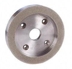 Made in USA - 6" Diam, 1-1/4" Hole Size, 1" Overall Thickness, 100 Grit, Tool & Cutter Grinding Wheel - Coarse Grade, Diamond - Exact Tool & Supply