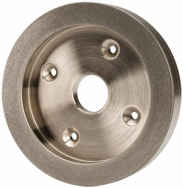 Made in USA - 6" Diam, 1-1/4" Hole Size, 1" Overall Thickness, 220 Grit, Tool & Cutter Grinding Wheel - Fine Grade, Diamond - Exact Tool & Supply