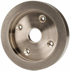 Made in USA - 6" Diam, 1-1/4" Hole Size, 1" Overall Thickness, 220 Grit, Tool & Cutter Grinding Wheel - Fine Grade, Diamond - Exact Tool & Supply