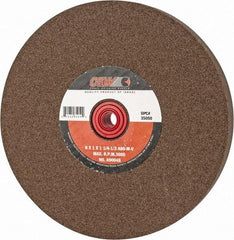 Camel Grinding Wheels - 80 Grit Aluminum Oxide Bench & Pedestal Grinding Wheel - 8" Diam x 1" Hole x 1" Thick, 3600 Max RPM, M Hardness, Medium Grade , Vitrified Bond - Exact Tool & Supply