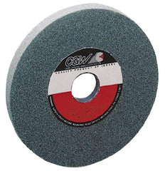 Camel Grinding Wheels - 100 Grit Silicon Carbide Bench & Pedestal Grinding Wheel - 6" Diam x 1" Hole x 1" Thick, 4456 Max RPM, I Hardness, Fine Grade , Vitrified Bond - Exact Tool & Supply