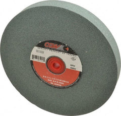Camel Grinding Wheels - 100 Grit Silicon Carbide Bench & Pedestal Grinding Wheel - 8" Diam x 1-1/4" Hole x 1" Thick, 3600 Max RPM, I Hardness, Fine Grade , Vitrified Bond - Exact Tool & Supply