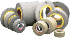 Camel Grinding Wheels - 10" Wide x 12" Diam, Type 7 Feed Regulating Wheel - 5" Hole Size, 80 Grit, Hardness R, 8" Diam x 1-1/2" Deep Recess, 8" Diam x 2" Deep Opposite Side Recess - Exact Tool & Supply