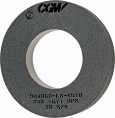 Camel Grinding Wheels - 16" Diam x 8" Hole x 2" Wide Centerless & Cylindrical Grinding Wheel - 60 Grit, Aluminum Oxide, Type 1, Medium Grade, Vitrified Bond, No Recess - Exact Tool & Supply