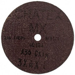 Cratex - 3" Diam 1/4" Hole 36 Grit Fiber Disc - Very Coarse Grade, Aluminum Oxide - Exact Tool & Supply
