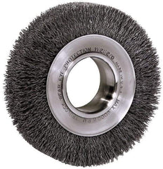 Baldor - 8" OD, 3/4" Arbor Hole, Crimped Wheel Brush - 3/4" Arbor Hole - Exact Tool & Supply