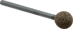 Cratex - 3/8" Max Diam, Shape Code B122, Rubberized Point - Very Coarse Grade, Aluminum Oxide - Exact Tool & Supply