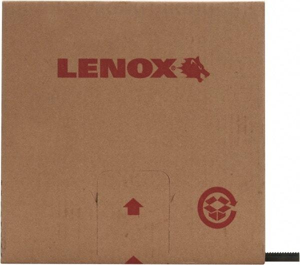 Lenox - 1/2" x 100' x 0.025" Carbon Steel Band Saw Blade Coil Stock - 10 TPI, Toothed Edge, Straight Form, Raker Set, Hard Back, Constant Pitch, Contour Cutting - Exact Tool & Supply
