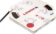 Lenox - 1/2" x 100' x 0.025" Carbon Steel Band Saw Blade Coil Stock - 14 TPI, Toothed Edge, Straight Form, Raker Set, Hard Back, Constant Pitch, Contour Cutting - Exact Tool & Supply