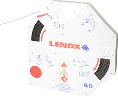 Lenox - 1/2" x 100' x 0.025" Bi-Metal Band Saw Blade Coil Stock - 6 to 10 TPI, Toothed Edge, Modified Raker Set, Flexible Back, Variable Pitch, Contour Cutting - Exact Tool & Supply