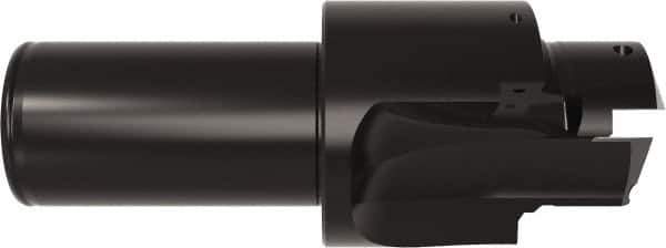 Allied Machine and Engineering - AND10050, MS 33649, SAE AS5202 Standard, 1-5/8-12, 20 Tube Dash Number, 60° Porting Angle, 1.648" Pilot Diam, 1-1/2" Shank Diam, Indexable Spade Blade Insert Porting Tool - 2 Porting Inserts, 5-7/8" Overall Length - Exact Tool & Supply