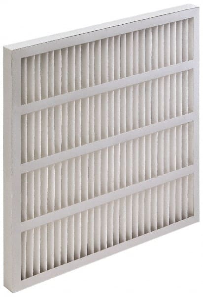 Value Collection - 25 x 25 x 3/4", MERV 8, 35 to 45% Efficiency, Wireless Pleated Air Filter - Exact Tool & Supply