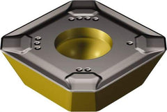 Sandvik Coromant - R24512T3 KL Grade 3220 Carbide Milling Insert - TiCN/Al2O3/TiN Finish, 5/32" Thick, 13.4mm Inscribed Circle, 1.5mm Corner Radius - Exact Tool & Supply