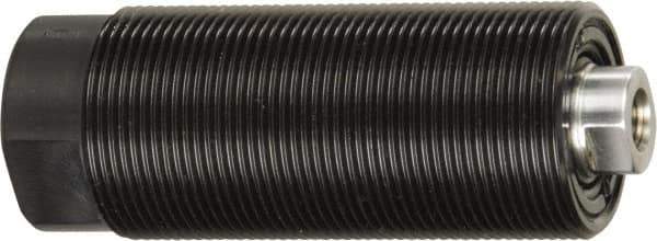 Enerpac - 1.975 Ton, 0.98" Stroke, 0.78 Cu In Oil Capacity, Portable Hydraulic Threaded Cylinder - 0.79 Sq In Effective Area, 3.52" Lowered Ht., 4.5" Max Ht., 1.21875" Plunger Rod Diam, 5,000 Max psi - Exact Tool & Supply