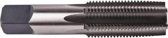Union Butterfield - 1-3/4 - 8 UNC/UNS 2B 6 Flute Bright Finish High Speed Steel Straight Flute Standard Hand Tap - Bottoming, Right Hand Thread, 7" OAL, 3-3/16" Thread Length, H6 Limit, Oversize - Exact Tool & Supply