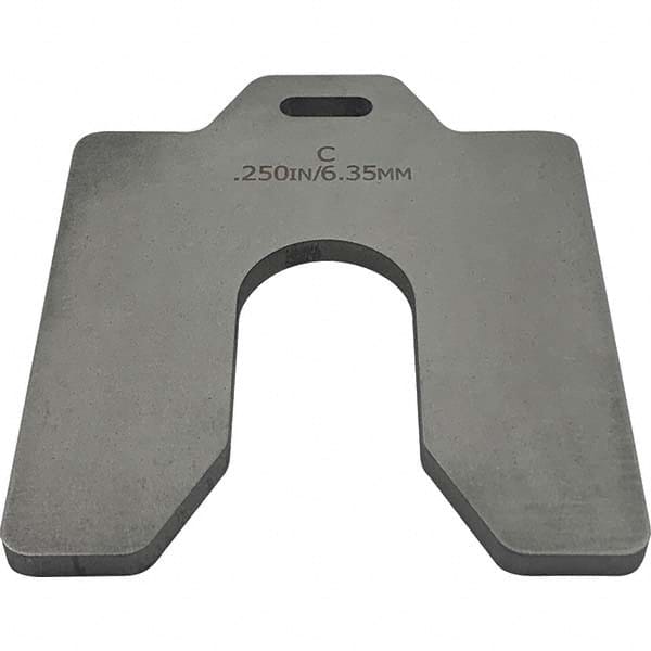 Maudlin Products - Metal Shim Stock Type: Slotted Shim Material: Stainless Steel - Exact Tool & Supply