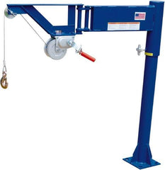 Vestil - 400 Lb Load Capacity, Steel Jib Crane - 3' 13/16" Span - Exact Tool & Supply