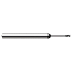 Harvey Tool - 1/8", 3/16" LOC, 1/8" Shank Diam, 2-1/2" OAL, 3 Flute Solid Carbide Square End Mill - Exact Tool & Supply