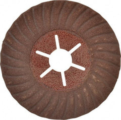 Value Collection - 4-1/2" Diam 7/8" Hole 120 Grit Fiber Disc - Fine Grade, Aluminum Oxide, 13,300 Max RPM - Exact Tool & Supply